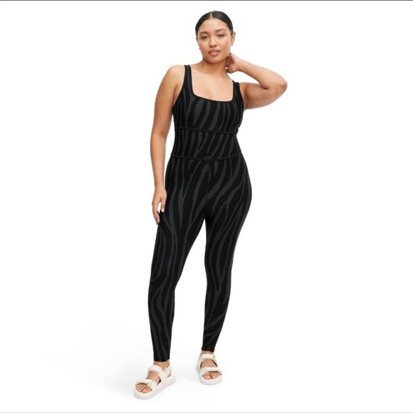SOLD OUT Women's Racerback Tonal Zebra Full Length Bodysuit - DVF for Target L - Picture 6 of 7